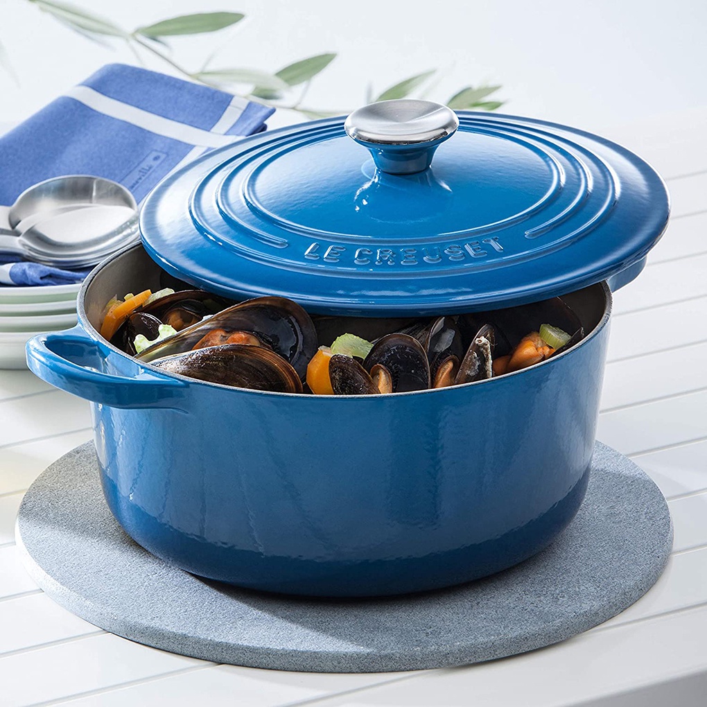 Nồi gang tròn Le Creuset Brater rund Evo 24cm, nhập Đức