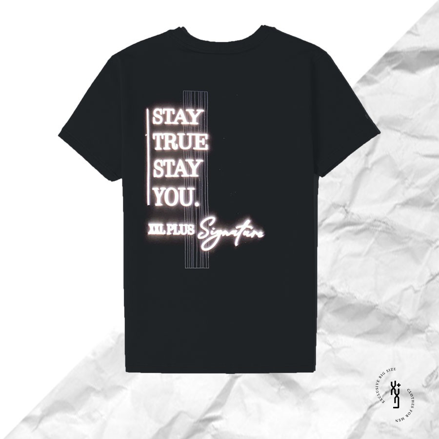 [BIG SIZE] Áo thun Cotton Bigsize nam phản quang co giãn form rộng - Stay True Stay You