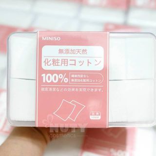 Bông tẩy trang miniso hộp 1000 miếng