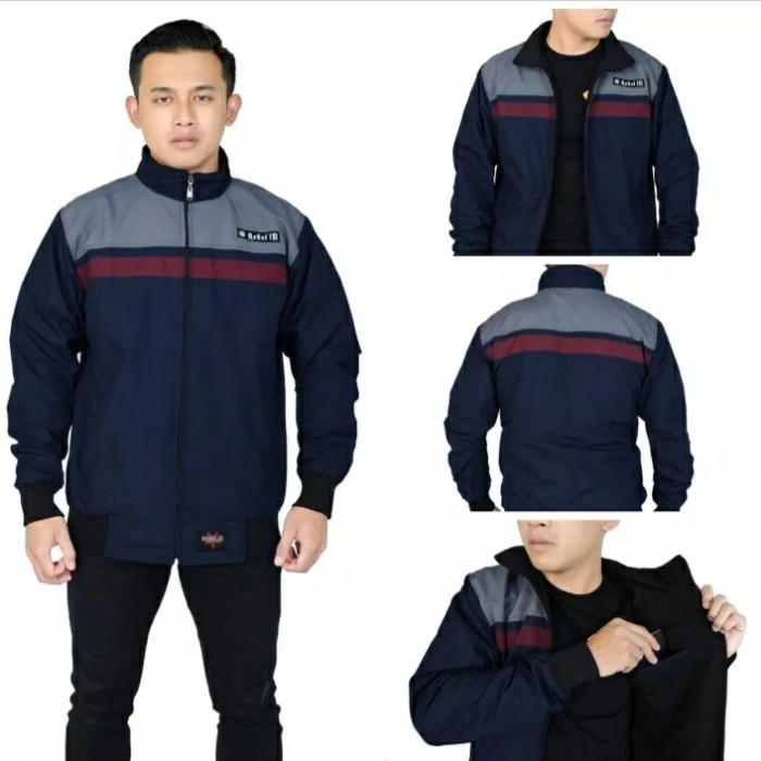 Áo Khoác BOMBER Chống Nước Màu Xanh Dương Mới Nhất