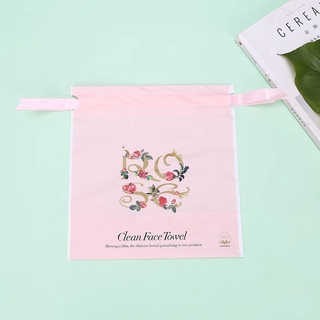 In hoa hồng tại chỗ Túi du lịch mờ 21 * 29 Gói Vẽ dây Ribbon Túi lưu trữ Túi quà tặng