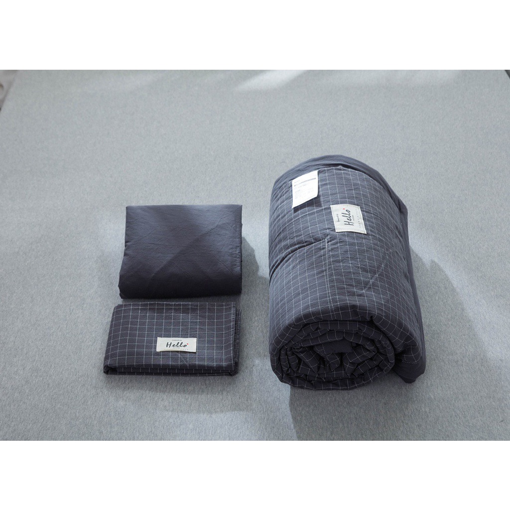 Bộ chăn, ga, gối Cotton Linen, Cotton Đũi Nhật Chăn Trần Siêu Mềm, Thoáng Khí