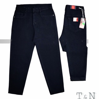 Quần jean ĐEN 9 tấc co giãn bigsize