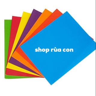 Set 5 tờ giấy màu thủ công bóng khổ lớn
