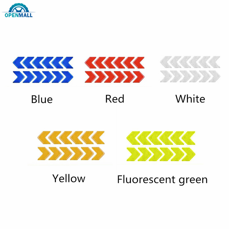 Set 12 Miếng Dán Phản Quang Họa Tiết Độc Đáo Dùng Để Trang Trí Ô Tô / Mô Tô