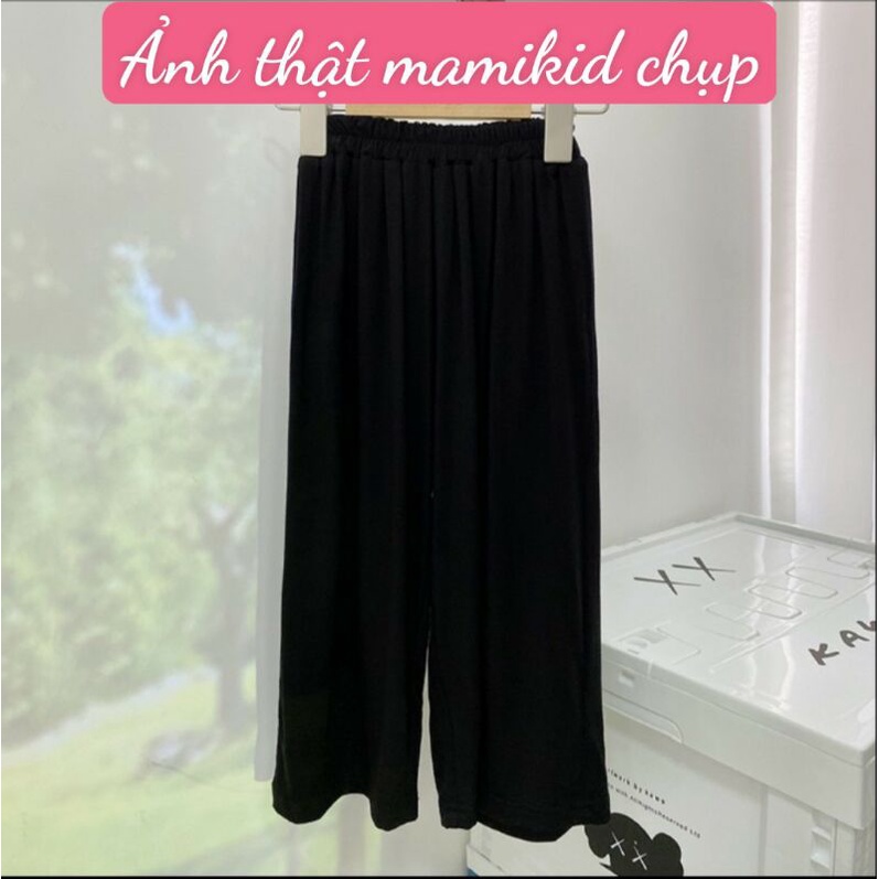 Quần Cho Bé Gái Ống Rộng Sành Điệu 15-40kg, Quần Đi Học Cho Bé (hàng nhà mamikid chuẩn ống rộng, mặc dáng xòe)