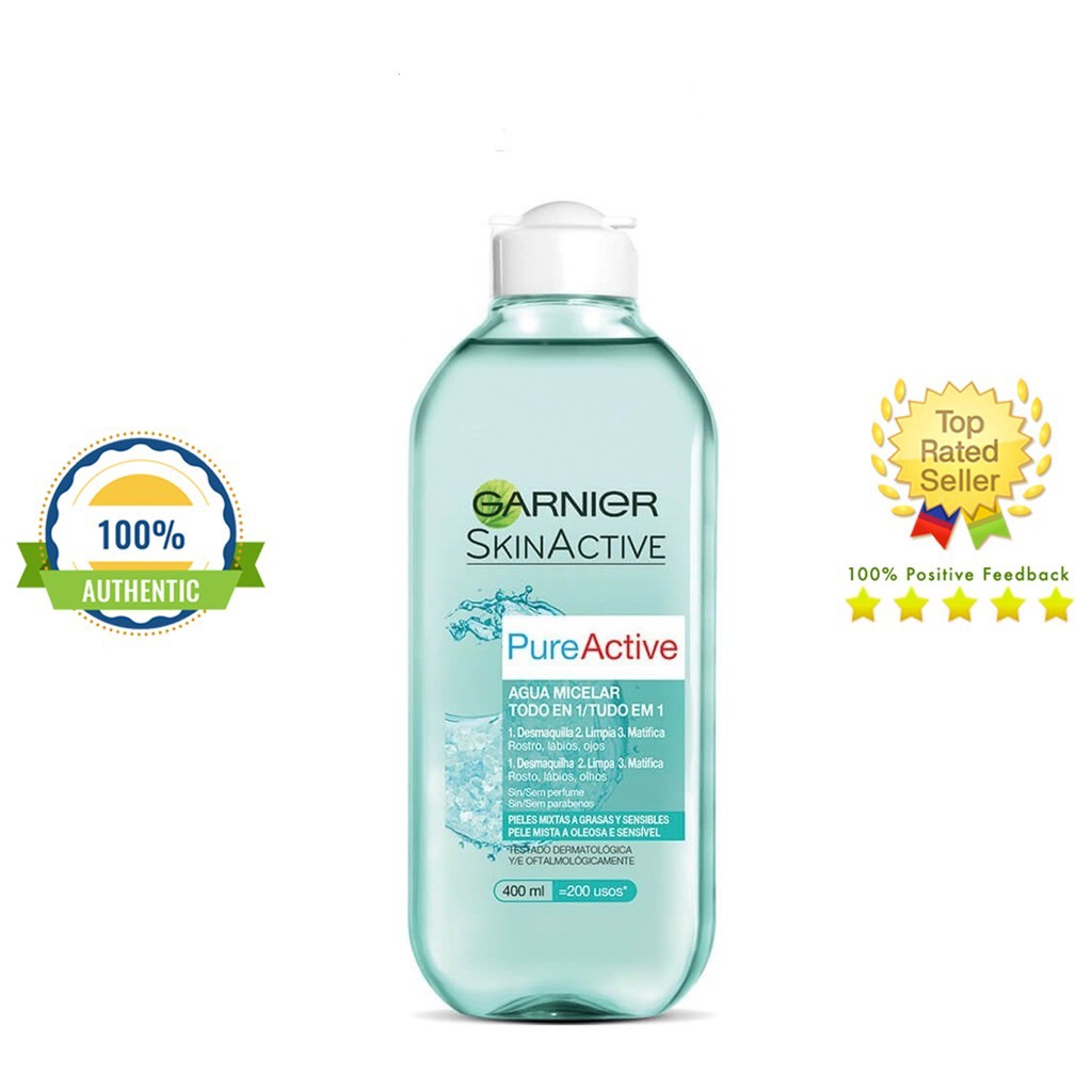 Nước tẩy trang Garnier Skin Active 400ml dành cho da dầu, da khô, da nhạy cảm, da mụn bản Pháp - Mỹ phẩm MiMi House