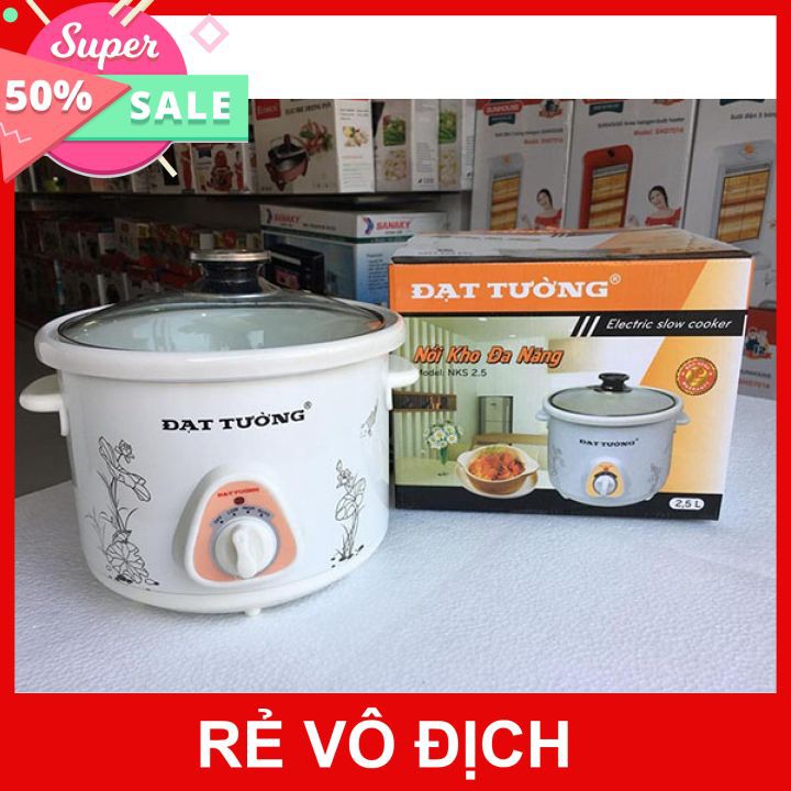 Nồi hầm cháo Đạt Tường ⚡️ 𝐅𝐑𝐄𝐄 𝐒𝐇𝐈𝐏 ⚡️Nồi Hầm Cháo, Kho cá 1.5L  và 2.5L Đạt Tường Chính Hãng