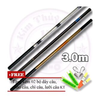 Bộ cần câu tay kèm phao, lưỡi, chì, dây