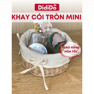 Khay cói mini có vải lót