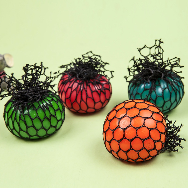 Đồ chơi quả bóng lưới màu cầu vồng giải tỏa căng thẳng