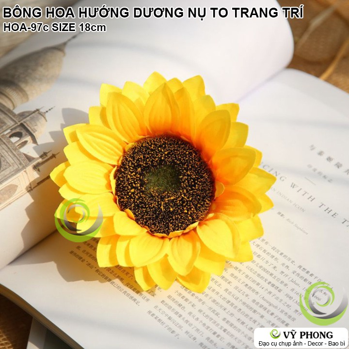 BÔNG HOA HƯỚNG DƯƠNG NỤ HOA TO CAO CẤP TRANG TRÍ LỄ TẾT NHÀ CỬA ĐẠO CỤ CHỤP ẢNH SẢN PHẨM INS HOA-97