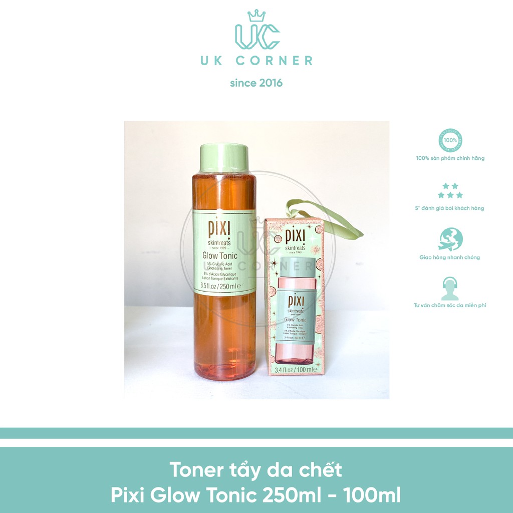 Toner tẩy da chết Pixi Tonic