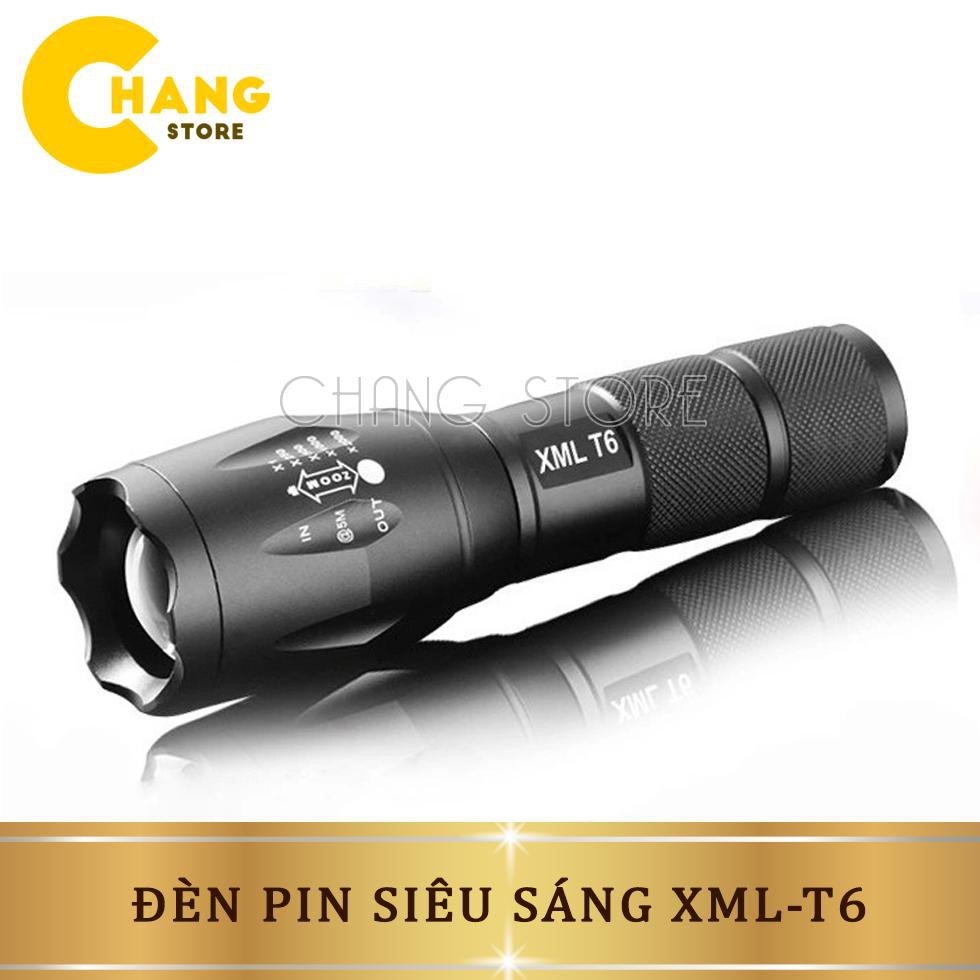 Đèn pin siêu sáng XML-T6 chất liệu cao cấp, thiết kế nhỏ gọn, tiện dụng, tầm chiếu sáng rộng