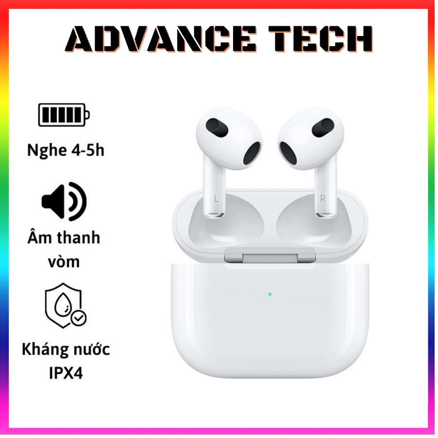Tai Nghe Bluetooth AP New Version 3, Thời lượng pin 4-5h, Chống Nước IP4, Cảm Ứng,Đổi Tên, Khử Tiếng Ồn, Sạc Không Dây