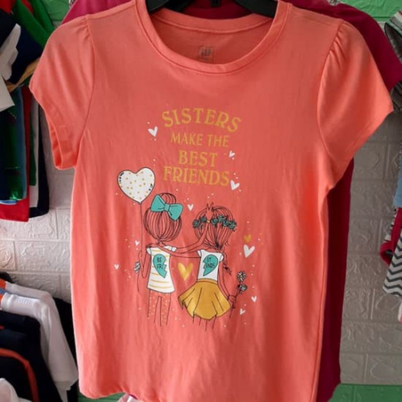 Áo Thun Gap Bé Gái 100% Cotton Xuất Dư.