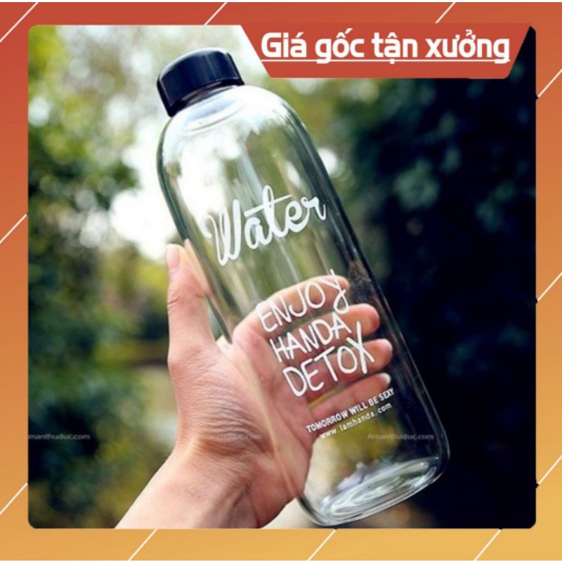 Combo 4 chai thủy tinh đựng nước 1000ml