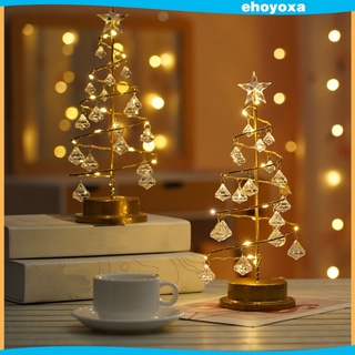 Đèn LED trang trí để bàn hình cây thông Giáng Sinh chạy pin