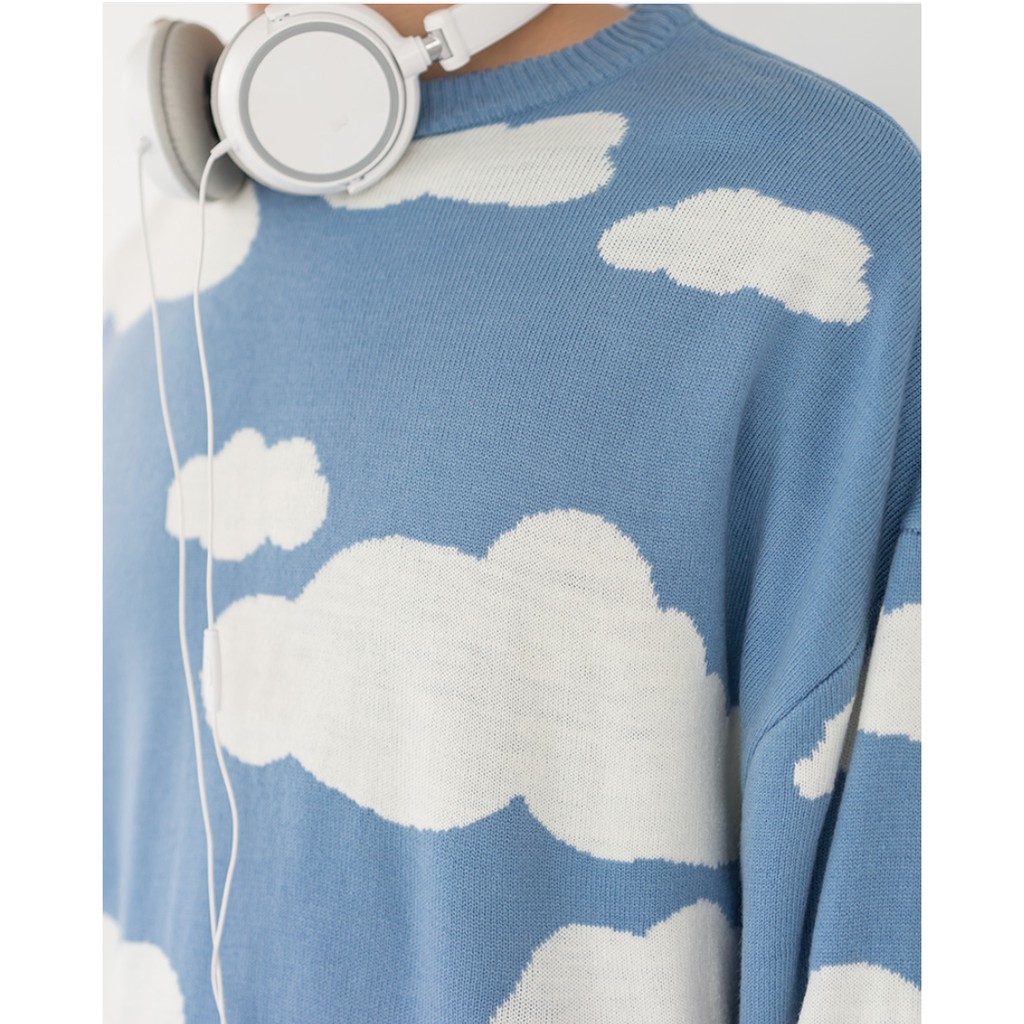 Áo Nỉ Unisex Dài Tay SSSTUTTER Sky Sweater