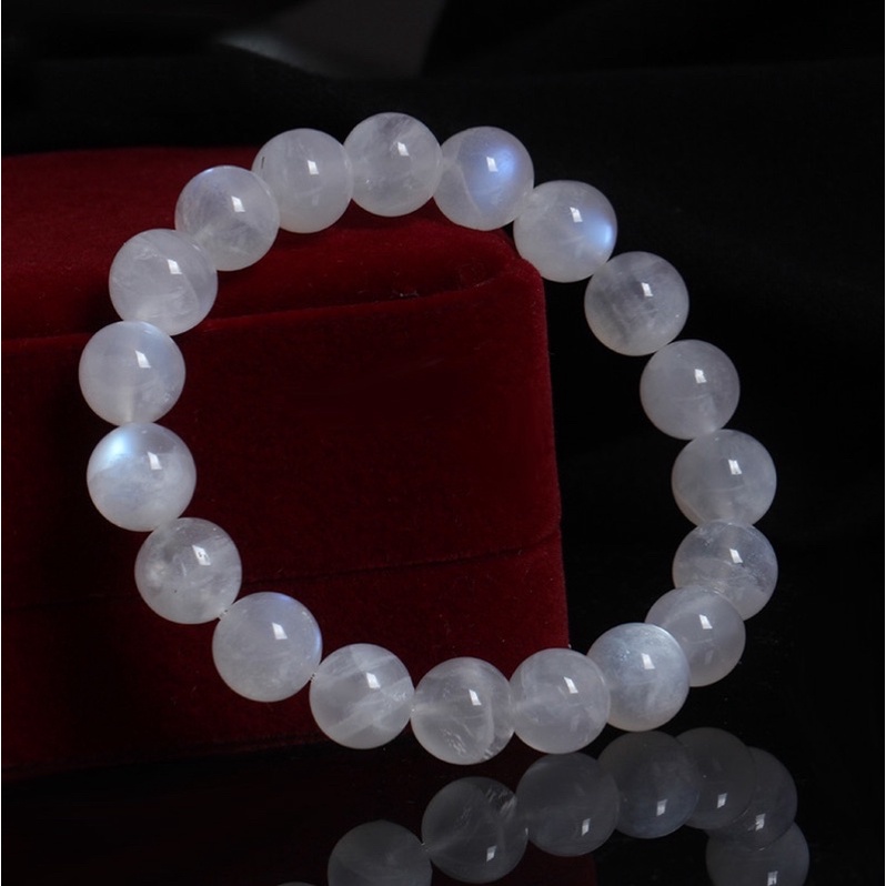 vòng tay mặt trăng moonstone đẹp tự nhiên kiểm định