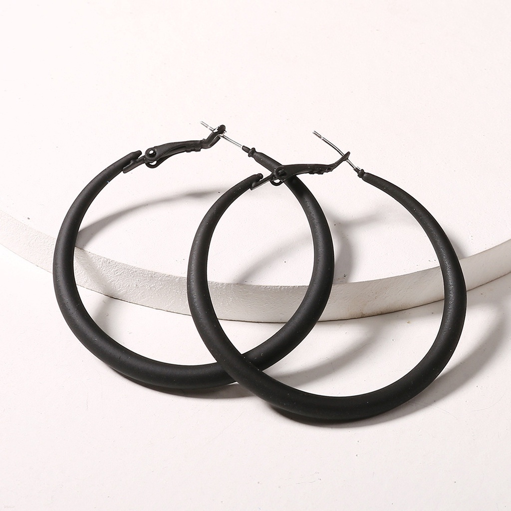 Bông tai tròn cho nữ phong cách Hàn Quốc