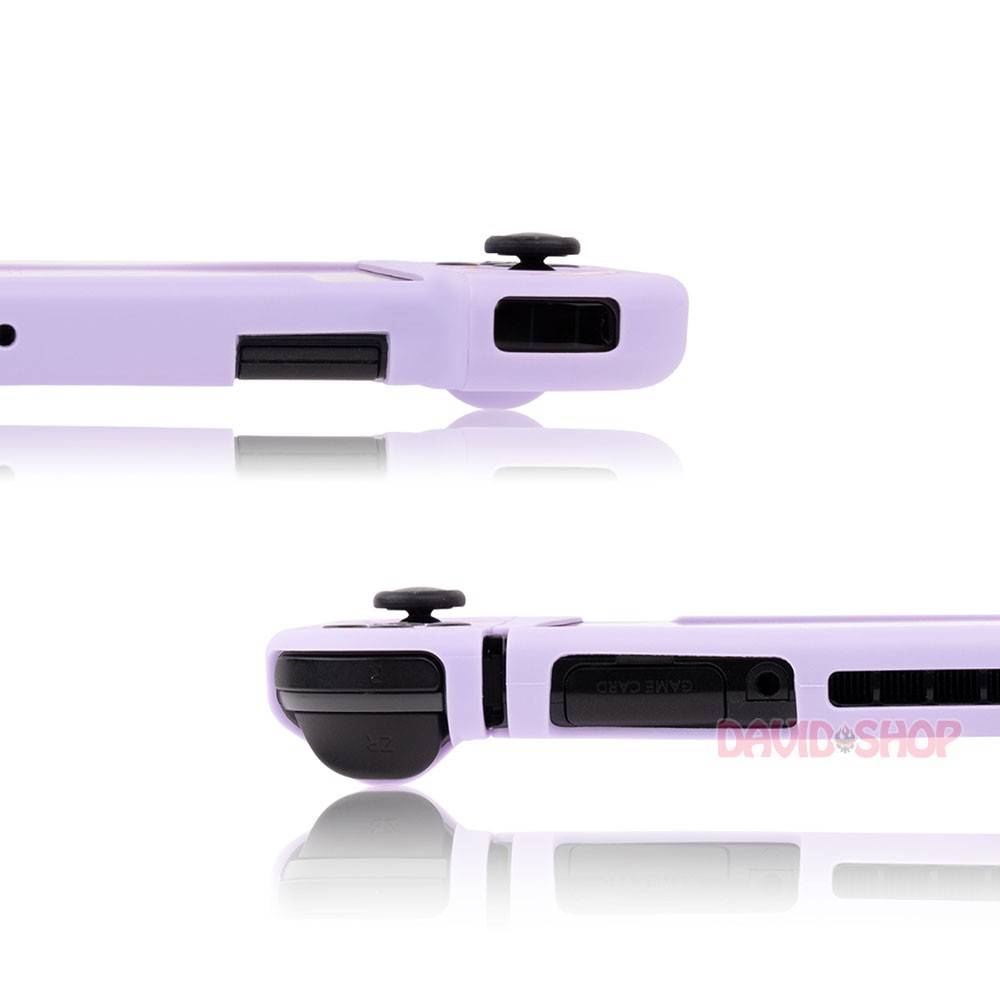 Ốp lưng + case Joy-Con chủ đề Thỏ Đeo Nơ Dùng Bữa nhựa TPU dẻo cao cấp hãng Geekshare cho Nintendo Switch