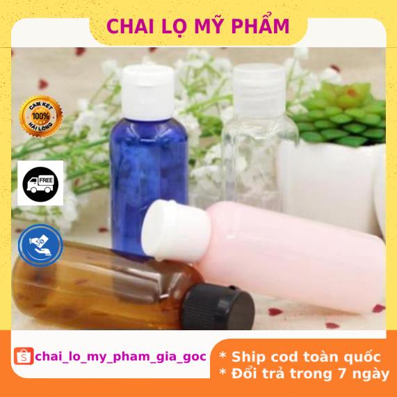 Chai Chiết Mĩ Phẩm ❤ GIÁ TỐT NHẤT ❤ Chai lọ nhựa pet nắp bật [100ml,50ml,30ml,20ml] chiết mỹ phẩm, dầu gội, sữa tắm .