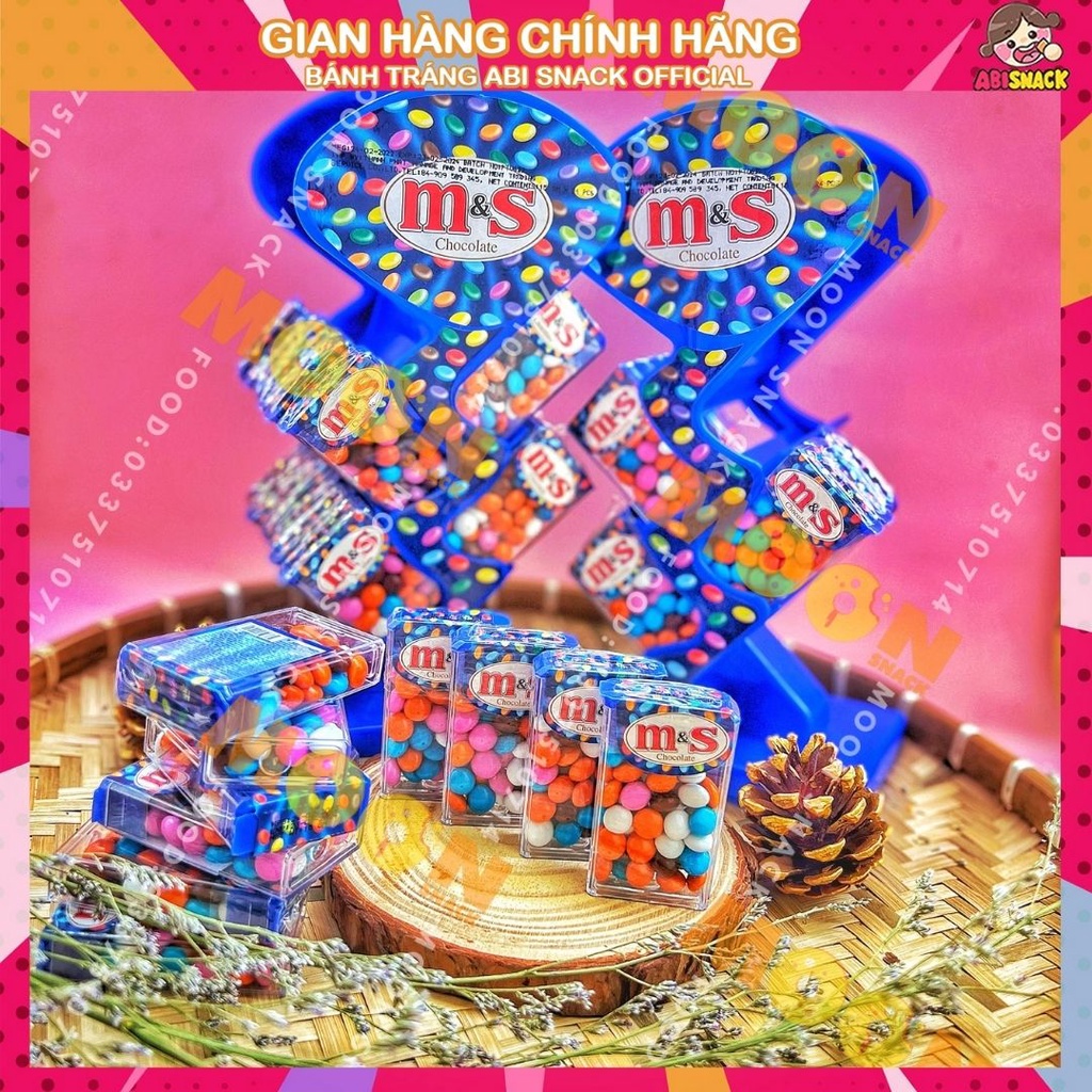 Kẹo socola viên M&amp;S hàng nhập khẩu 1 hộp 15g cầm tay mang du lịch đi chơi tiện dụng