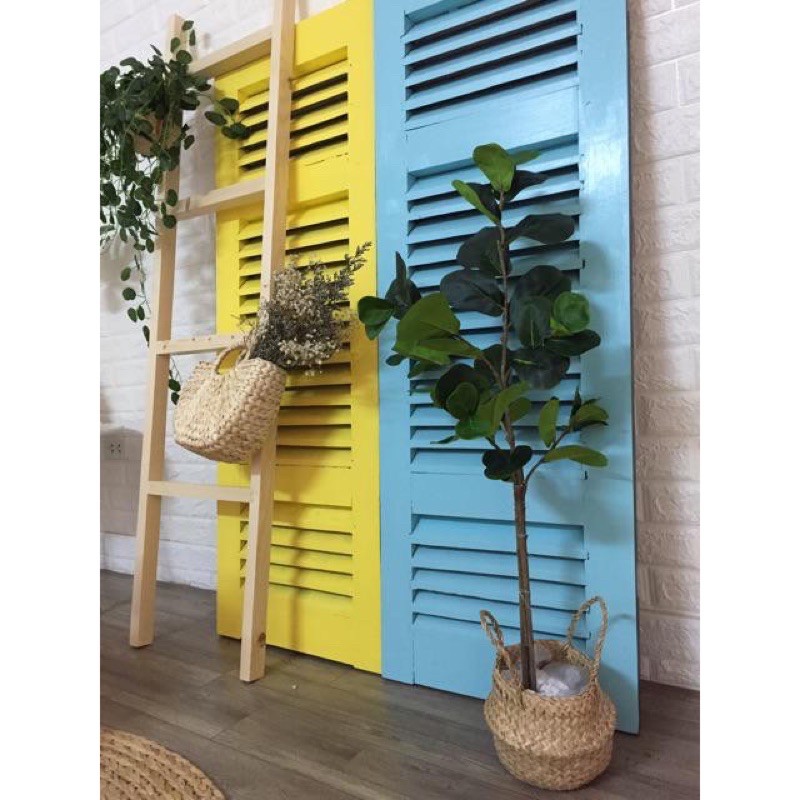 Thang gỗ decor, trang trí nhà, treo quần áo, thang gỗ thông tự nhiên GREEN HOME