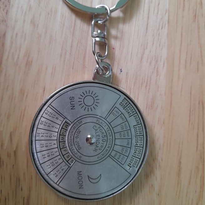 Móc khóa lịch vạn niên 2010-2060