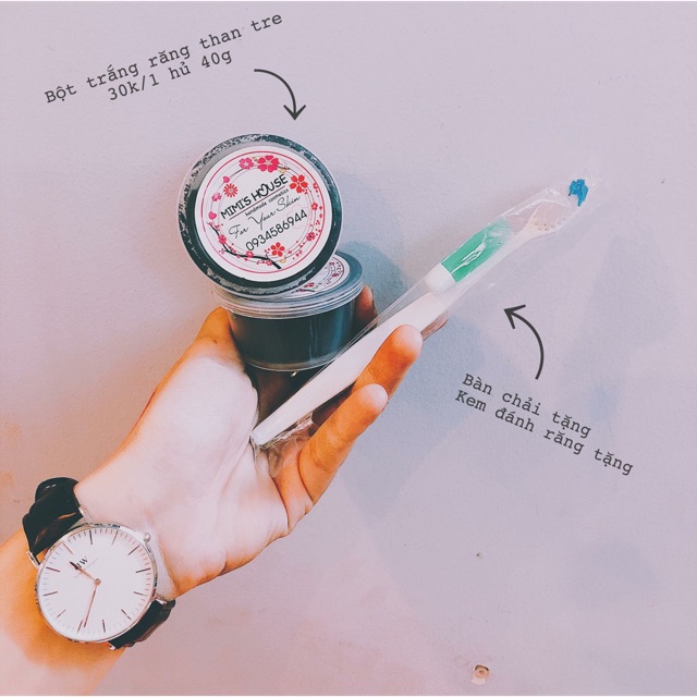 BỘT TRẮNG RĂNG THAN TRE