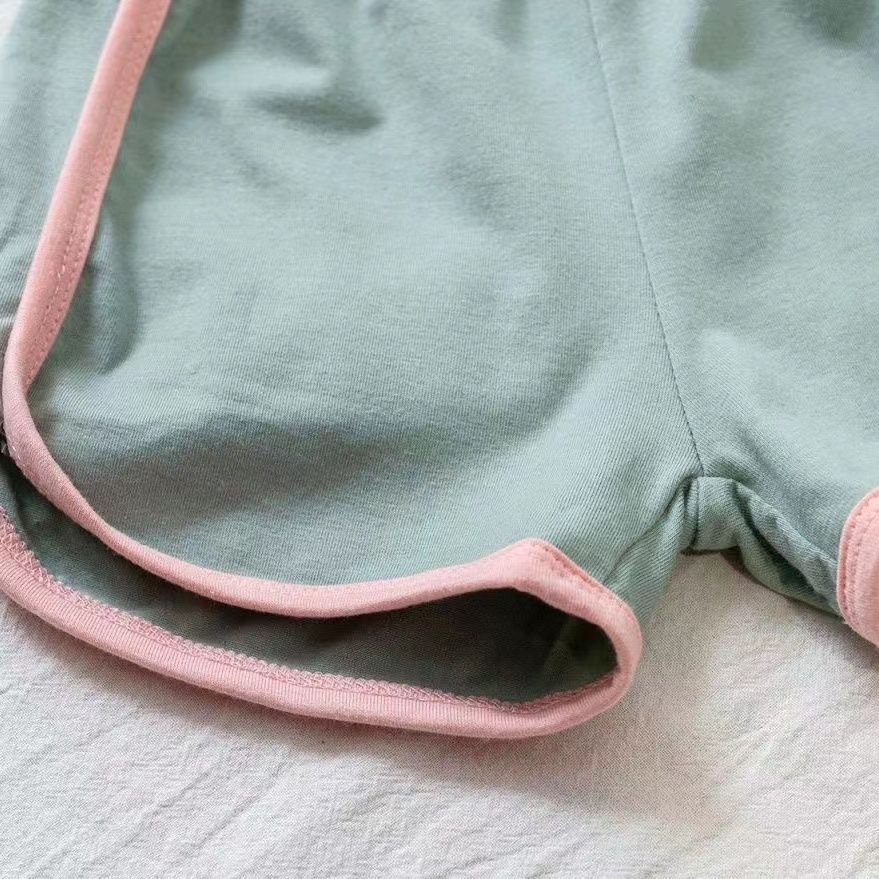 Set Áo Hai Dây In Chữ + Quần Short Thời Trang Hè Hàn Quốc Mới 2023 Cho Bé Gái