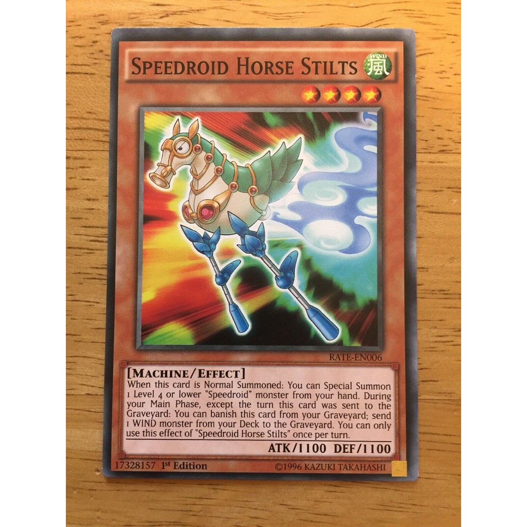 THẺ BÀI YUGIOH SPEEDROID HORSE STILTS