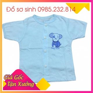 Áo cộc cúc giữa baby leo