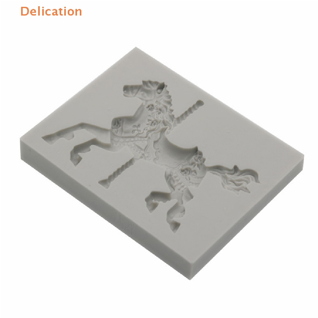 Khuôn Silicone Tạo Hình Vòng Quay Ngựa Gỗ Trang Trí Bánh DIY