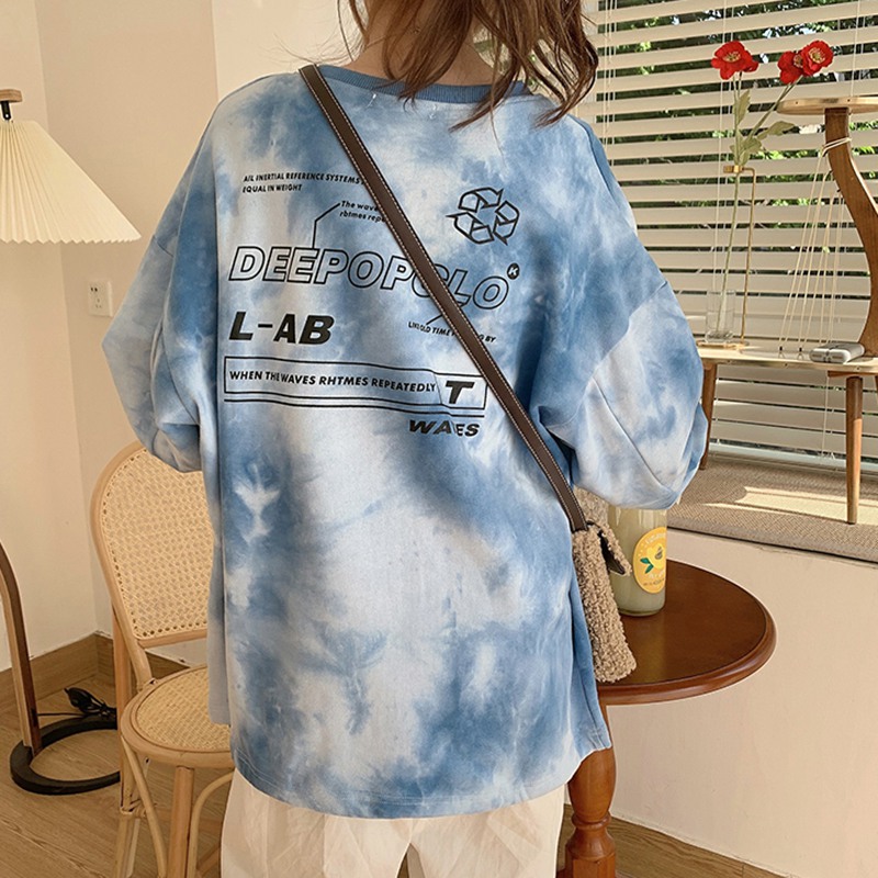 Áo Thun Nữ Dài Tay Cổ Tròn Thời Trang Hàn