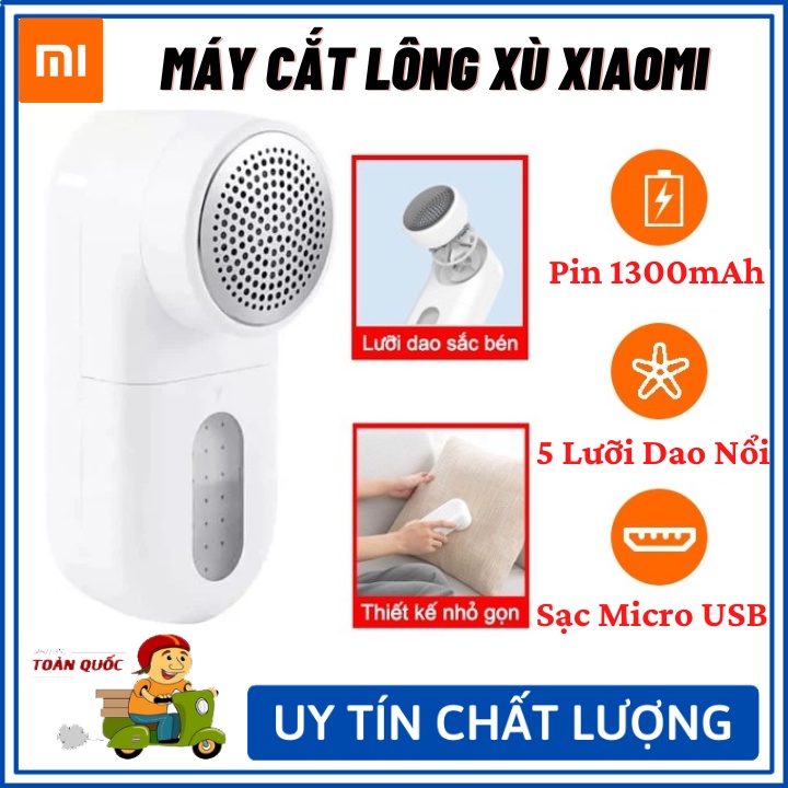 Máy cắt lông xù quần áo Xiaomi Mijia MQXJQ01KL 5 lưỡi dao sắc bén, pin trâu 90 phút - Bảo hành 12 tháng