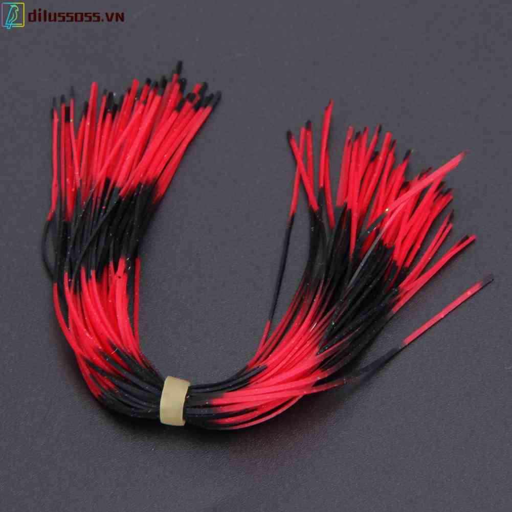 Bộ 12 Cuộn Chỉ Silicone Nhiều Màu Sắc Dùng Làm Mồi Câu Cá