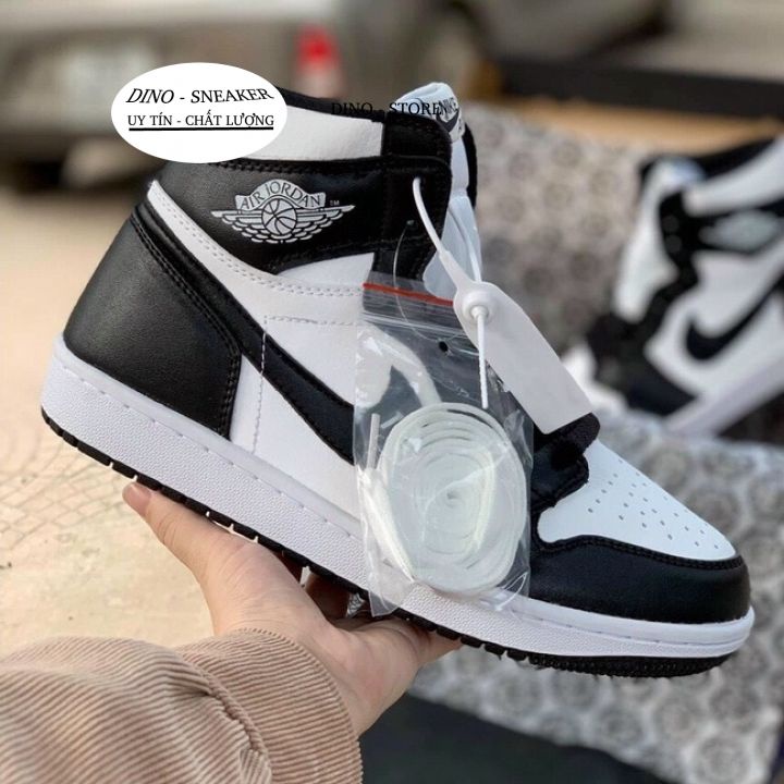 Giày jordan cổ cao thể thao Sneake Nam nữ, Giày Nike_JD panda cao cổ, Full bill box thời trang