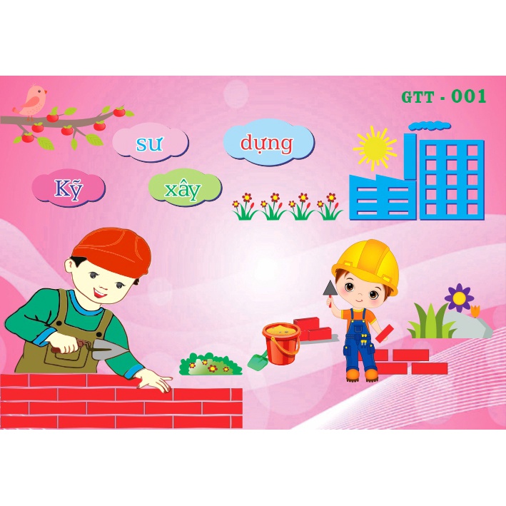 Tranh Decal dán tường cho bé ❤️ Tranh Động Vật Đáng Yêu