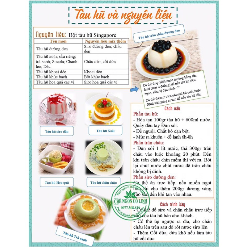100Gr BỘT TÀU HŨ VỊ DÂU