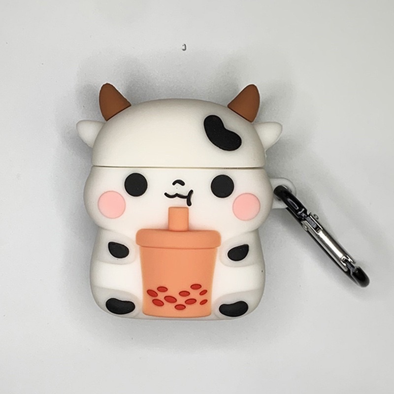 Case Airpod 1 2 Pro Vỏ Ốp Bọc Tai Nghe Airpod Hình Thú Nhiều Mẫu Dễ Thương Chất Liệu Silicon Dẻo