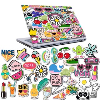 Set 10 sticker dán cute