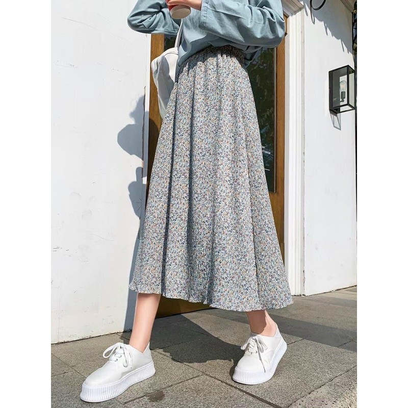 [Ảnh thật] Chân váy hoa nhí Vintage-chân váy Ulzzang | BigBuy360 - bigbuy360.vn