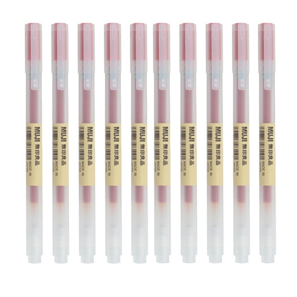 MUJI Bộ 3 Túi Đựng Tai Nghe 0.38mm Màu Đen Đỏ Xanh Nhập Khẩu Từ Nhật Bản