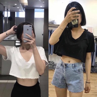 ÁO CROPTOP CỔ TIM