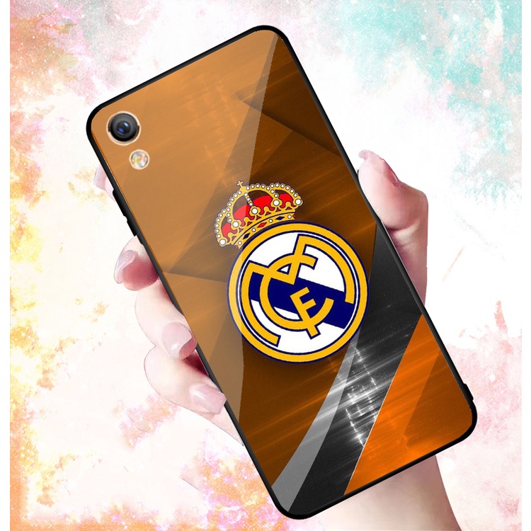 Ốp Lưng OPPO F1 Plus mặt kính cường lực cao cấp In hình Câu Lạc Bộ Bóng Đá