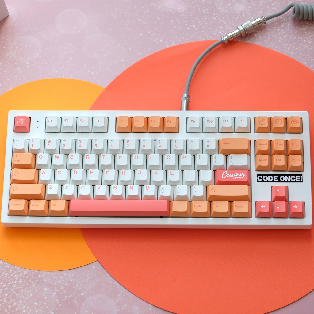 PBT keycap Cherry Profile 141 Phím Dye Thăng hoa Bố cục ANSI cho bàn phím cơ Công tắc Cherry MX