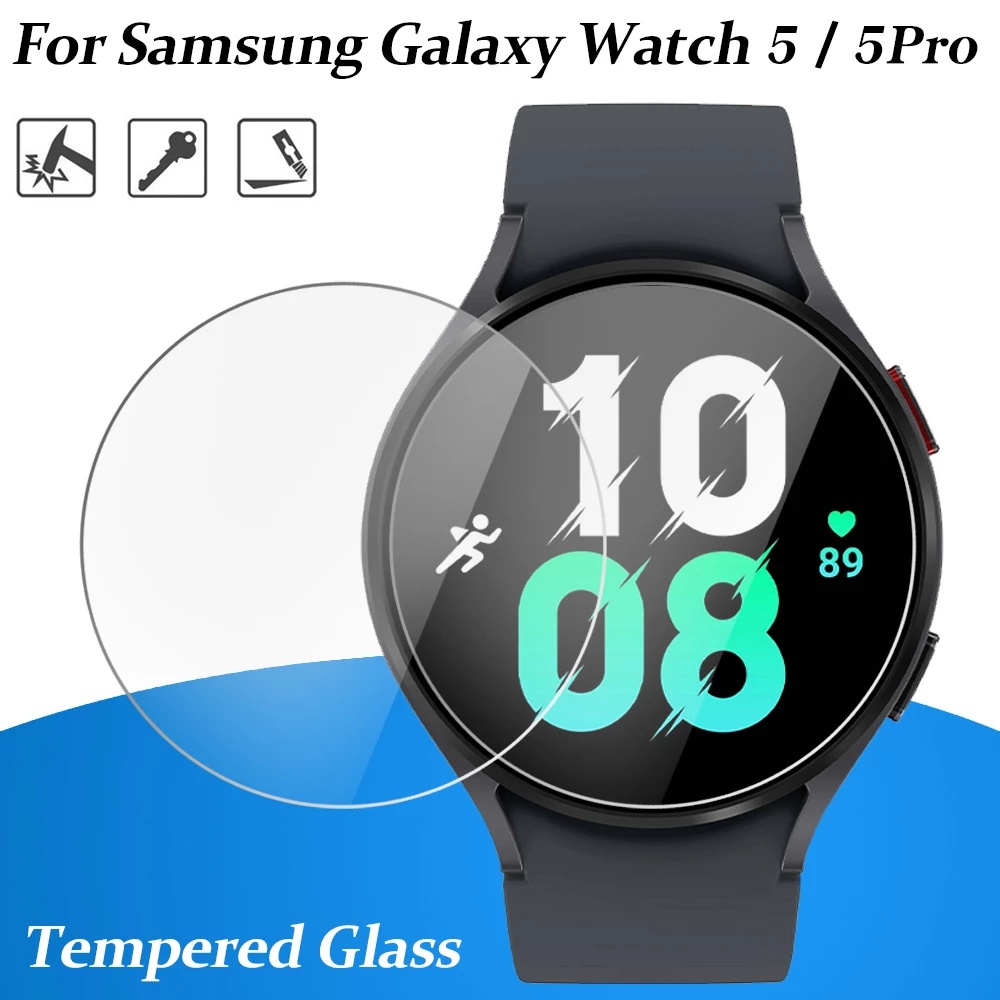 Kính Cường Lực Cong 2.5D Cho Đồng Hồ Thông Minh Samsung Galaxy Watch 5 40mm 44mm Galaxy Watch 5 pro 45mm