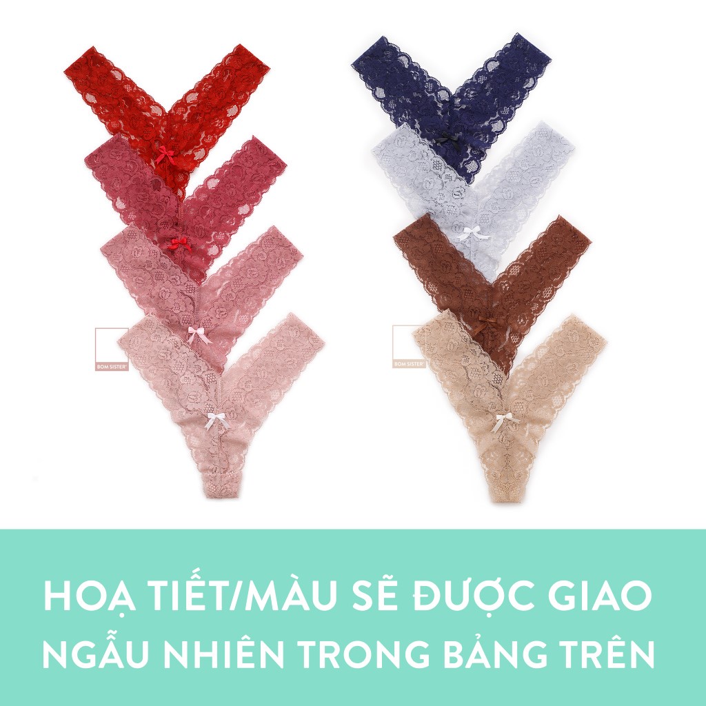  Quần lót lọt khe ren hoa dáng chữ Y BOM SISTER Q0002 | BigBuy360 - bigbuy360.vn